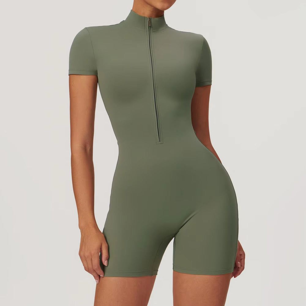 Sculpt Zip Shortie Jumpsuit