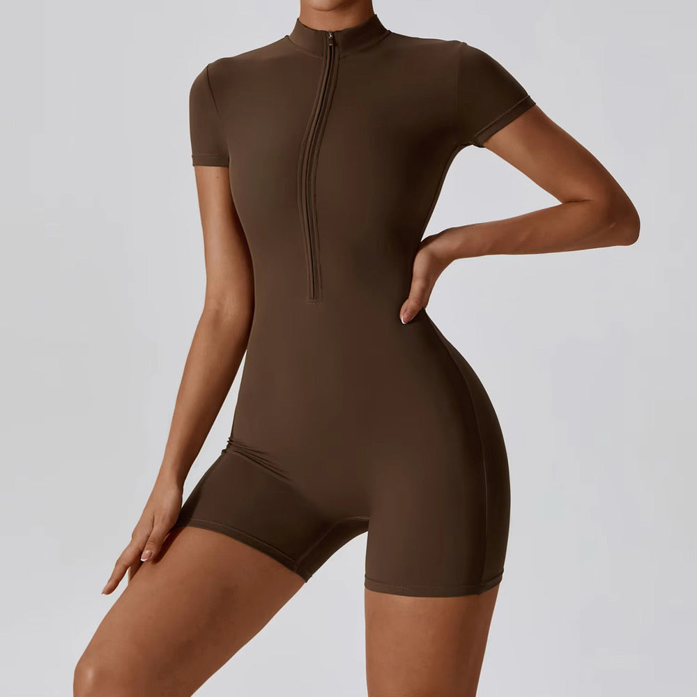 Sculpt Zip Shortie Jumpsuit