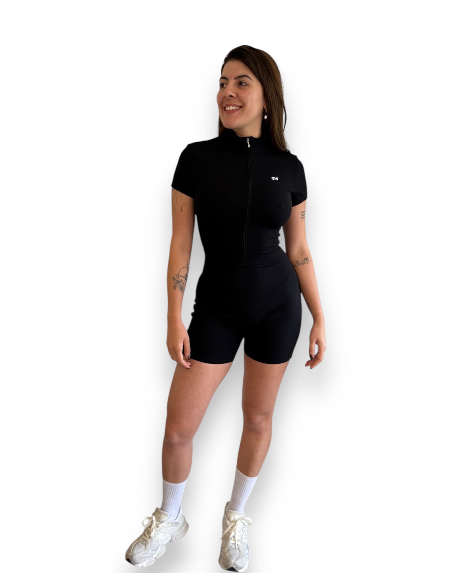 Sculpt Zip Shortie Jumpsuit