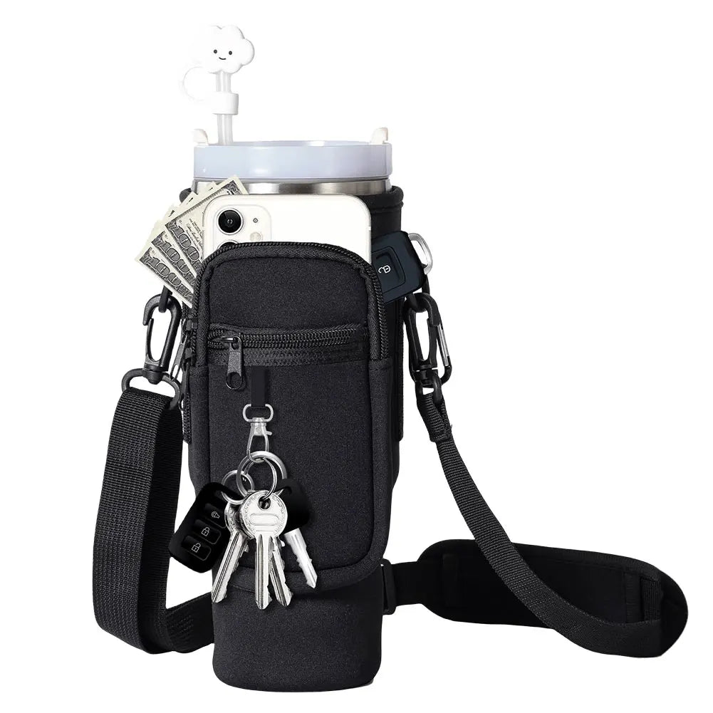 HydraGo Luxe – Carry Bag for Bottle, Phone & Essentials